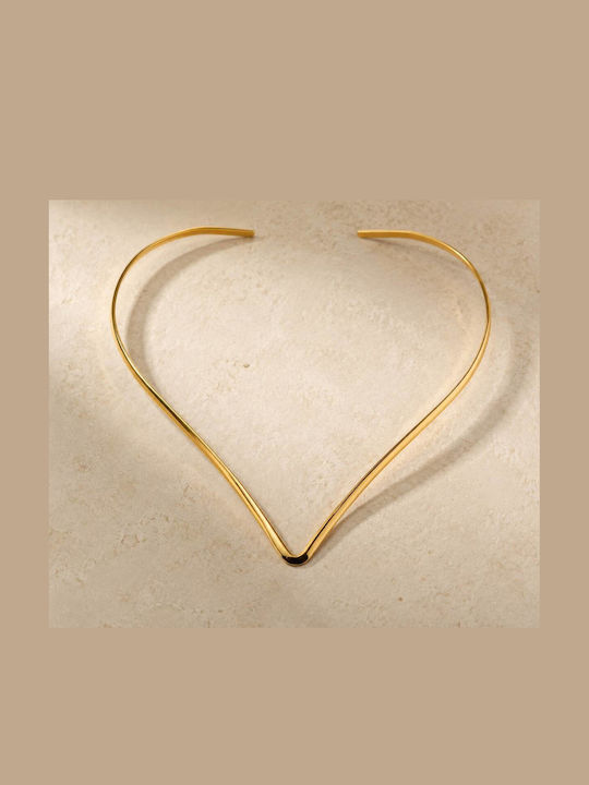Cuoro Cuoro Choker Mit Herz-Design Aus Vergoldetem Stahl