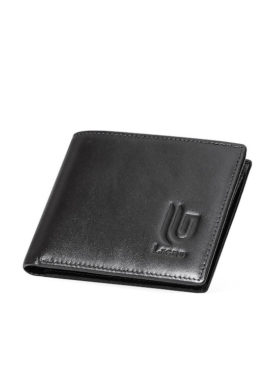 Leder Herrenbrieftasche mit RFID Schwarz