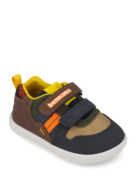 Kids Sneakers with Hoop & Loop Closure Multicolour