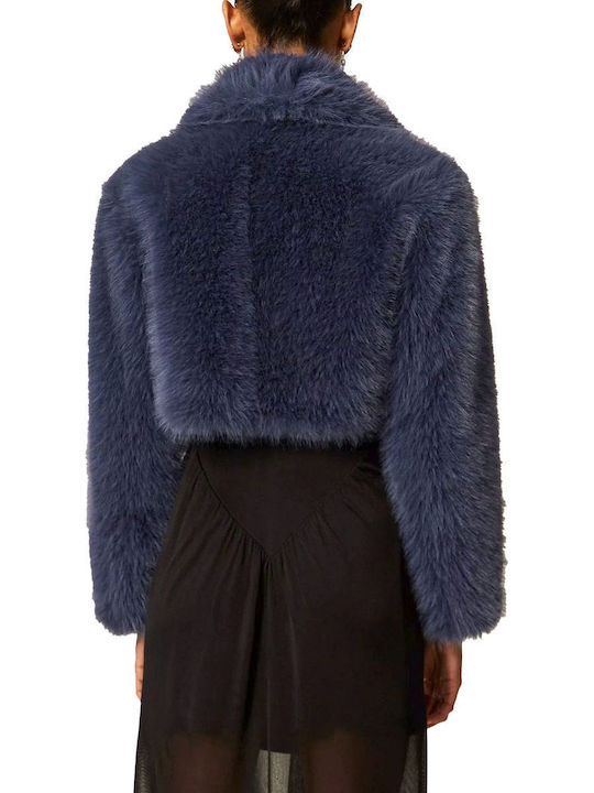 Short Women's Blue Fur