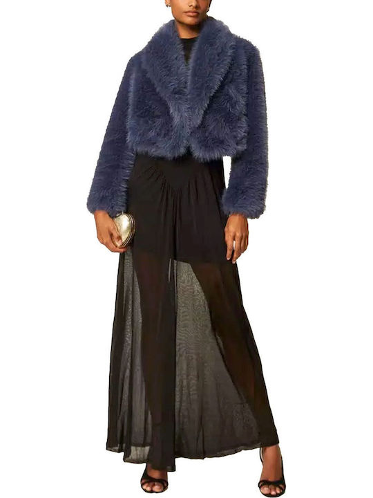 Short Women's Blue Fur