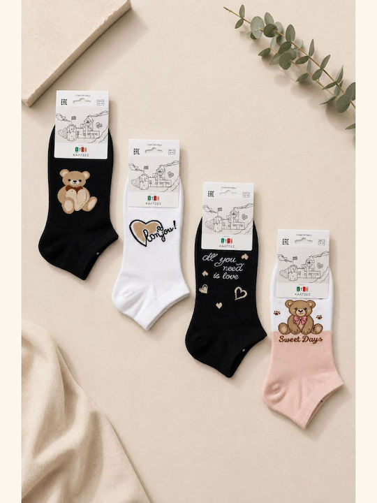 YTLI Women's Multicolour Socks 4Pack YTLI Women's Multicolour Socks 4Pack