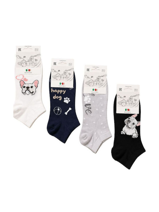 YTLI Women's Multicolour Socks 4Pack