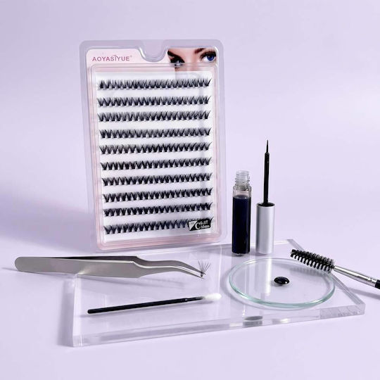 Aoyasiyue Eye Individual Lashes – Μεμονωμένες Βλεφαρίδες Τουφάκια 30d 10mm 200pcs