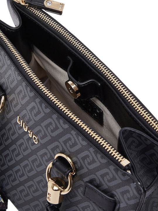 Damen Satchel Tasche Schwarz