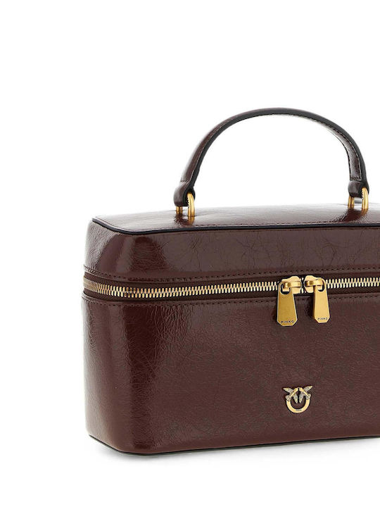 Klassische Leder Damenhandtasche Braun