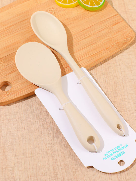 Set Stainless Steel Silver Spoons 2 Pieces