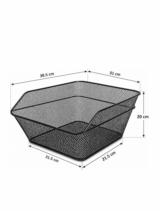 Fahrradtasche Körbchen 20l Graues