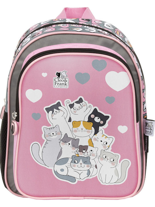 Derform School Backpack Kindergarten With Water Bottle Holder White 23 x 14 x 29cm