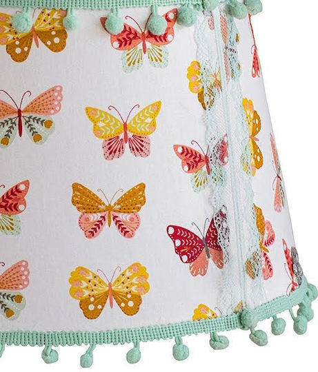 Single-Light Kids Ceiling Hanging Light with E27 Socket Green 35x25cm