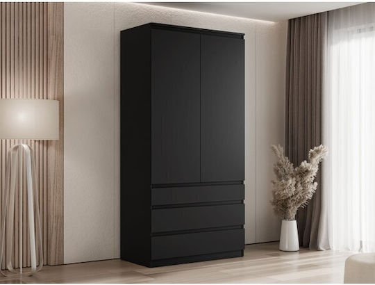 Comfivo Structor Δίφυλλη Ντουλάπα με Καθρέπτη 100x52x202cm