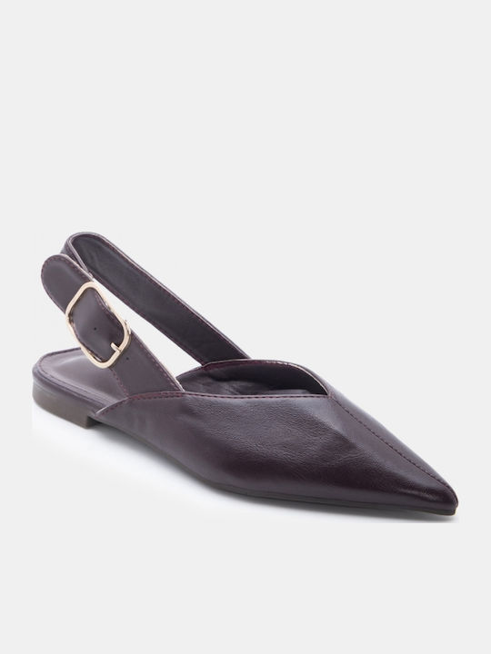 Damen Ballerinas Burgundische