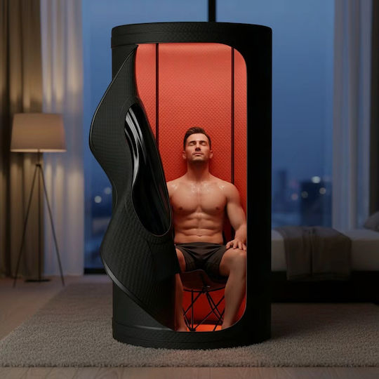 MegaFitness Saună Cu Infraroșu Pentru Persoane De Interior L95xA95xÎ170cm