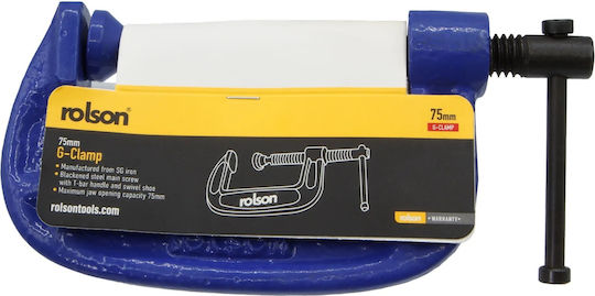 G-clamp Fine Thread 75 Mm Rolson