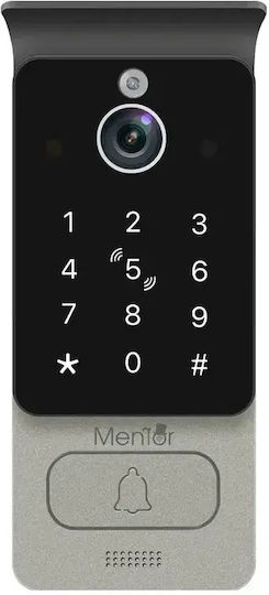 Smart Video Interfon Mentor Svk4102b 4 Fire Wi-Fi Card Pin Tuya App 10 Inch Ips Dvr Fhd 2mp Ip66 Negru