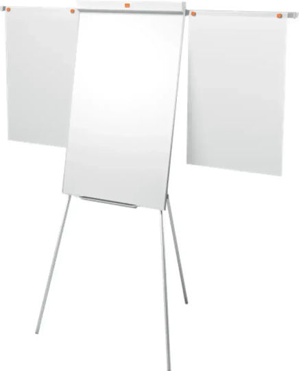 Nobo Impression Pro Flipchart Oțel Lăcuit Brațe Extensibile Trepied Magnetic Tavă Albă Pentru Markere
