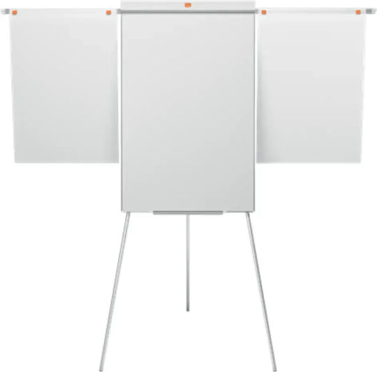 Nobo Impression Pro Flipchart Oțel Lăcuit Brațe Extensibile Trepied Magnetic Tavă Albă Pentru Markere