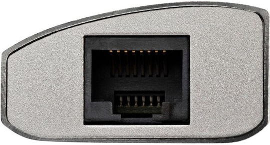 StarTech USB-Hub mit 4 Anschlüssen USB 3.0 mit Anschluss an einen Computer USB-A Ethernet Weiß