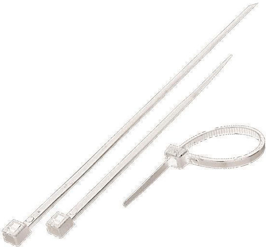 Eurolamp Plastic Cable Ties 450mmx4.8mm In White Colour Quantity 100pcs 147-54016