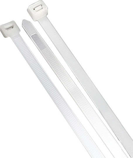 SAS Plastik Kabelbinder 160mmx2.5mm in Weiß Farbe 100Stück
