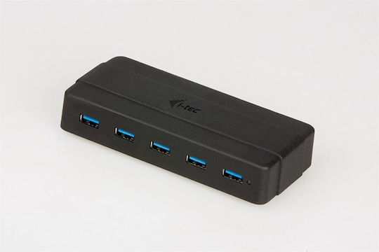 i-tec USB-Hub 7 Anschlüsse USB 3.0 mit Anschluss an einen Computer USB-A