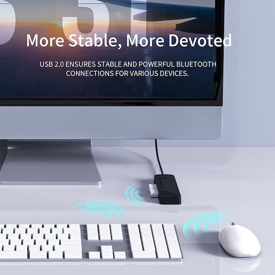 Orico USB 2.0 4 Port Hub with USB-A Connection White