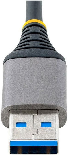StarTech 3-Port USB 3.0 Hub with USB-A Connection Ethernet Gray