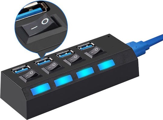 Hub 4 Θυρών USB 3.0 με σύνδεση USB-A