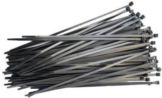 Com Πλαστικά Δεματικά Καλωδίων 370mmx4.8mm σε Μαύρο χρώμα (100τμχ) 05.313
