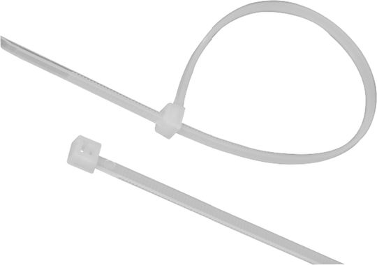 Eurolamp Πλαστικά Δεματικά Καλωδίων 300mmx3.6mm σε Λευκό χρώμα (100τμχ) 147-54009