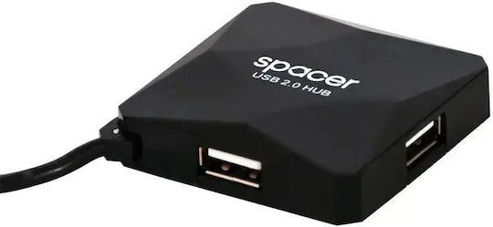 Spacer USB Хъб с 4 USB 2.0 Порта и USB-A Връзка