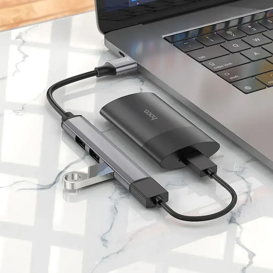 Hoco HB26 Hub 4 Θυρών USB 3.0 με σύνδεση USB-A
