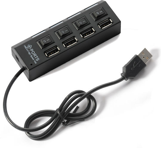 Gembird USB Хъб 4 Порта USB 2.0 с Връзка USB-A