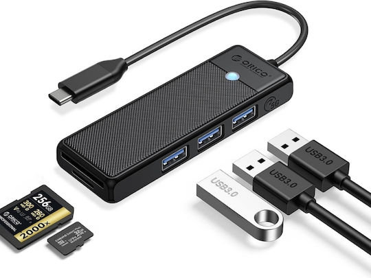 Orico Hub 4 Θυρών USB 3.0 με σύνδεση USB-C