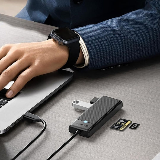 Orico USB Хъб 4 Порта USB 3.0 с USB-C Свързване