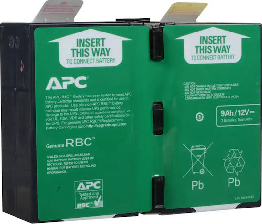 APC Replacement Cartridge 124 Baterie UPS cu Capacitate 9Ah și Tensiune 24V 1buc