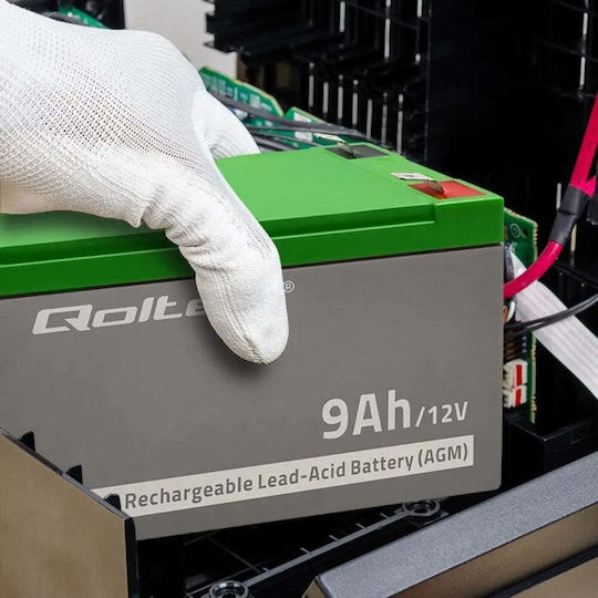 Qoltec UPS Battery with Capacity 9Ah and Voltage 12V 53031 1pcs