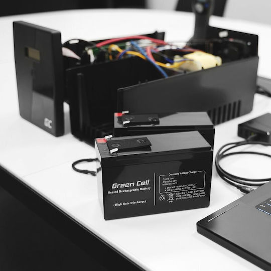 Green Cell Батерия UPS с Капацитет 12Ах и Напрежение 14V AGM08 1бр