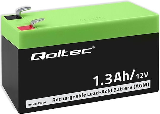 Qoltec Батерия UPS с Капацитет 1.3Ах и Напрежение 12V 53040 1бр