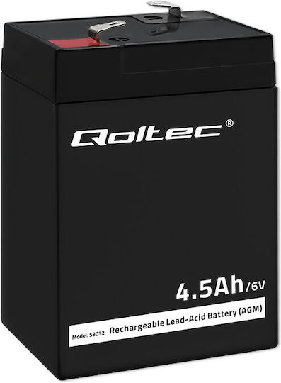 Qoltec Батерия UPS с Капацитет 4.5Ах и Напрежение 6V 53032 1бр