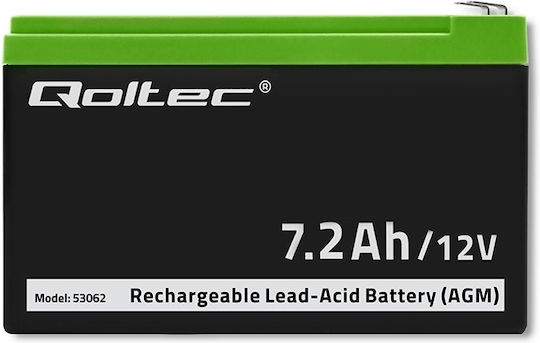 Qoltec UPS Battery with Capacity 7.2Ah and Voltage 12V 53062 1pcs