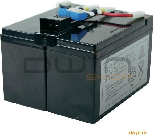 APC Replacement Cartridge 48 UPS Battery with Capacity 12Ah and Voltage 6V 1pcs