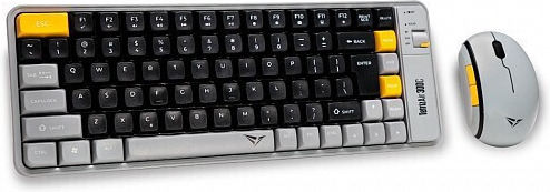 Alcatroz TETRIZ AIR 300C Ασύρματο Bluetooth Σετ Πληκτρολόγιο & Ποντίκι International English AUTUMN BLACK