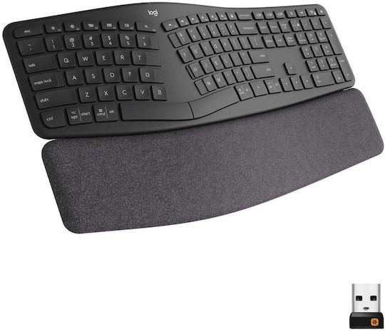 Logitech Ergo K860 Ασύρματο Πληκτρολόγιο Αγγλικό US