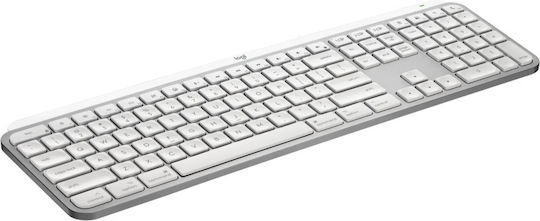 Logitech MX Keys S Безжично Само клавиатура Международен английски Pale Grey
