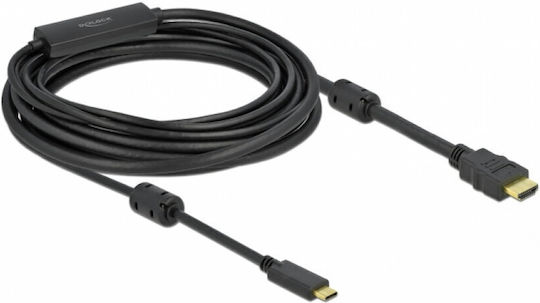 DeLock Active Кабел HDMI мъжки - HDMI мъжки 7м Черен