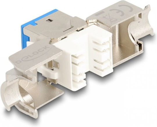 Delock Set 10 Pcs Keystone Rj45 Lsa Cat.6a Tool-free Modules Blue Delock 88113