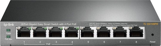 TP-LINK TL-SG108 v8 Unverwaltet L2 Switch mit 8 Ports Ethernet