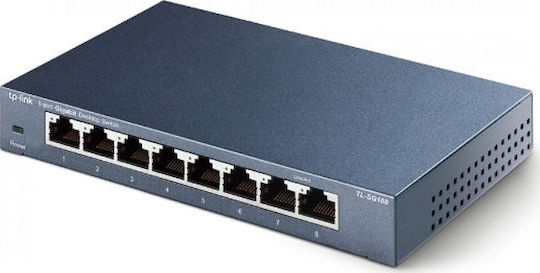 TP-LINK TL-SG108 v9.4 Comutator Negestionat L2 cu 8 Porturi Ethernet