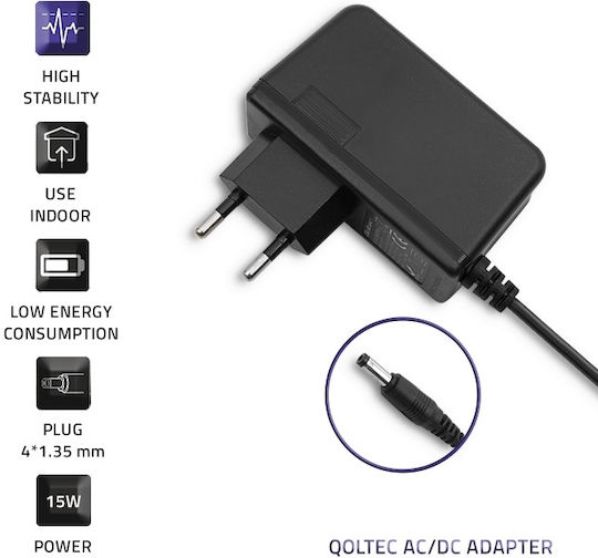 Qoltec Universal Laptop Charger 5V 3A with Detachable Power Cable